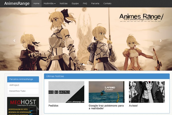 animesrange.com.br site used Animesrange-bootstrap