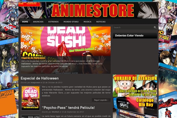 animestore.cl site used Igames