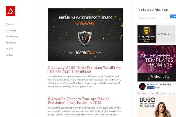 WordPress website example screenshot