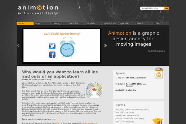 animotion.nl site used Animation