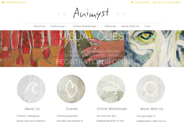 animyst.com site used Animyst-business