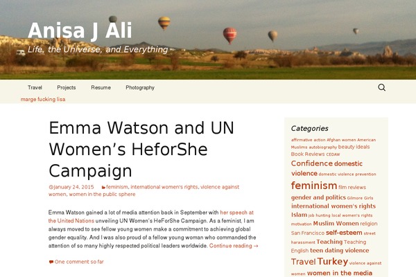 Twenty Thirteen theme site design template sample