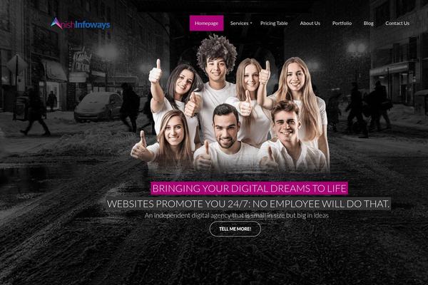 Myway theme site design template sample