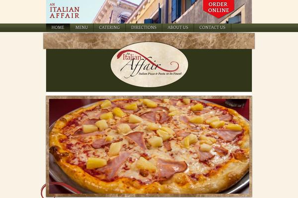 Italian Restaurant theme site design template sample