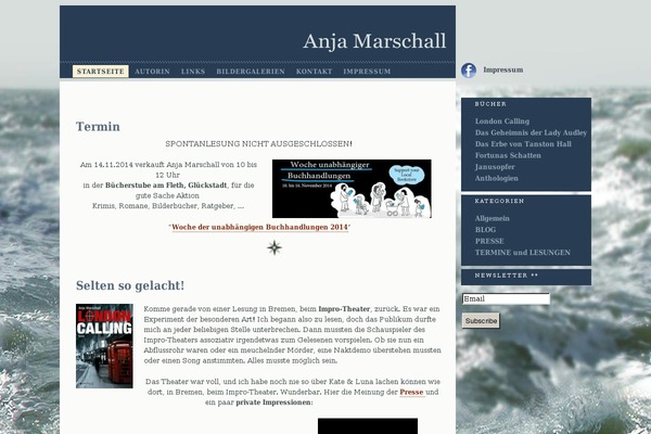 Marshall theme site design template sample