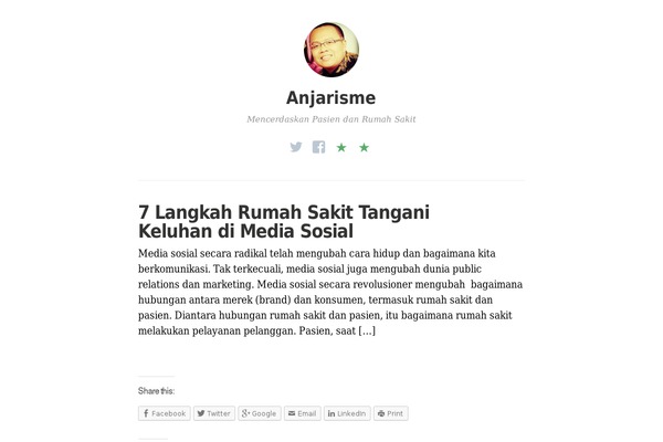 anjaris.me site used Independent Publisher