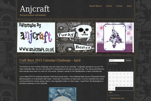 anjcraft.co.uk site used Steampunk