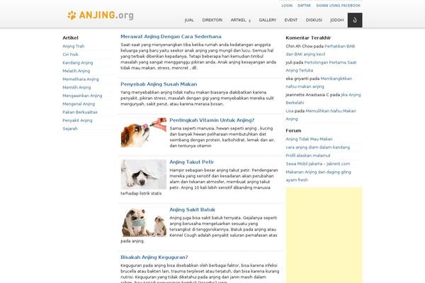 anjing.org site used Petcomm