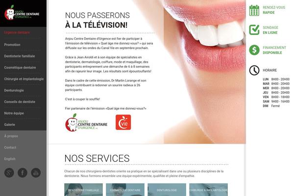 anjoucentredentaire.com site used Anjou