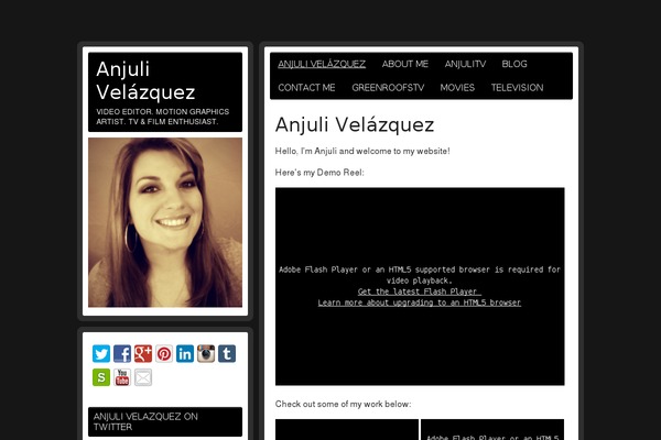 anjulivelazquez.com site used zeeBizzCard
