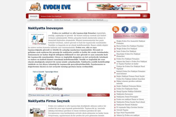 Nakliyat theme site design template sample