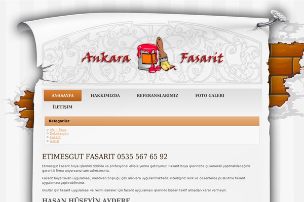 ankarafasarit.com site used Wptema