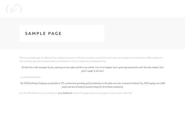 Kanna theme site design template sample