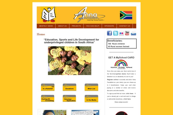 annafoundation.com site used Givinghand-child