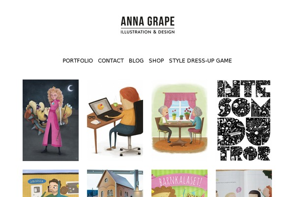 annagrape.se site used Grid Theme Responsive