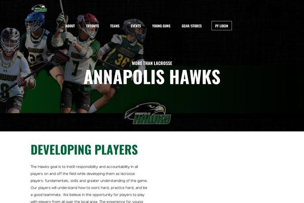 annapolishawks.com site used Ymtheme