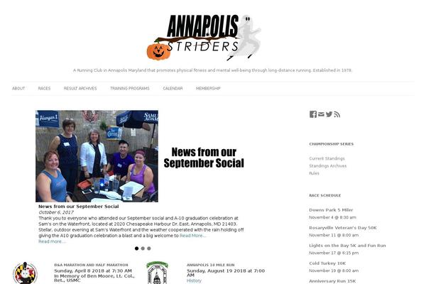 annapolisstriders.org site used Annapolisstriders_2012