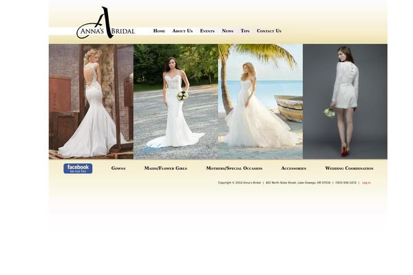 annasbridal.com site used Annasbridal