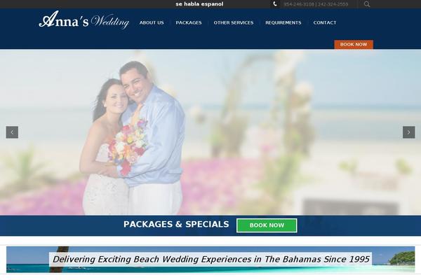 annasweddingbahamas.org site used Weddingplan