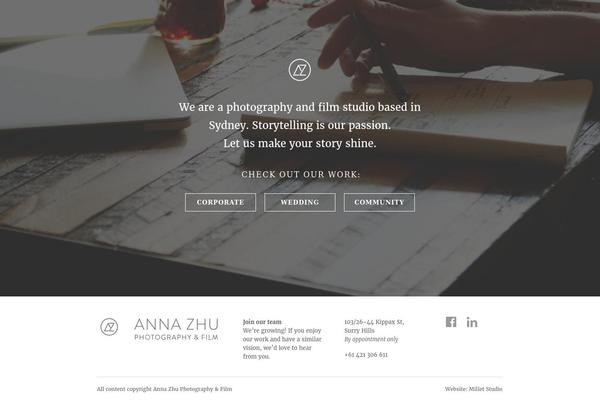 WordPress website example screenshot