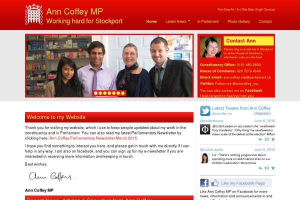 anncoffeymp.com site used Ann-coffey