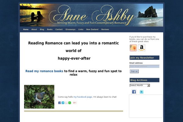 anneashby.com site used Romance