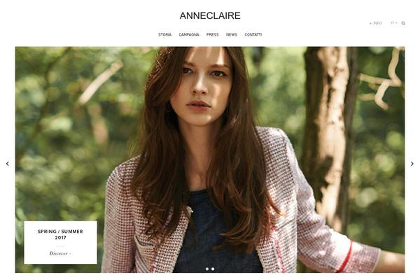 anneclaire.it site used Anne