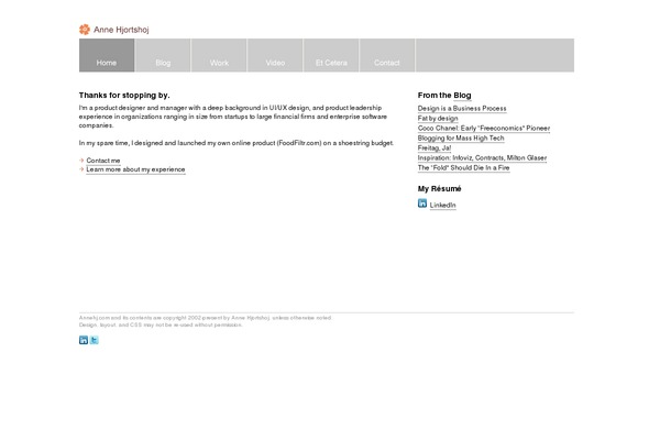 WordPress website example screenshot