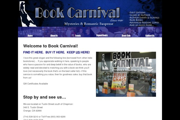 annesbookcarnival.com site used Bookcarnival