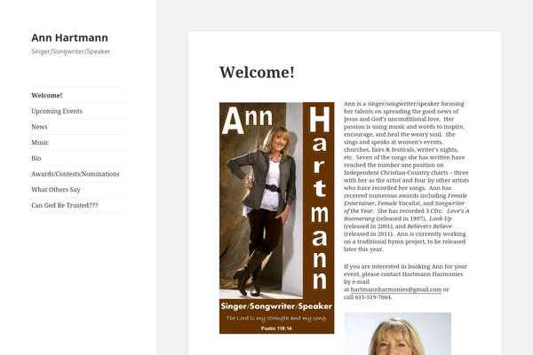 Twenty Fifteen theme site design template sample