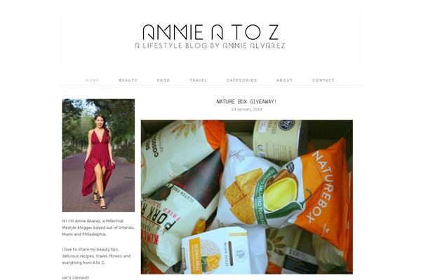 annieatoz.com site used Fiction-wp