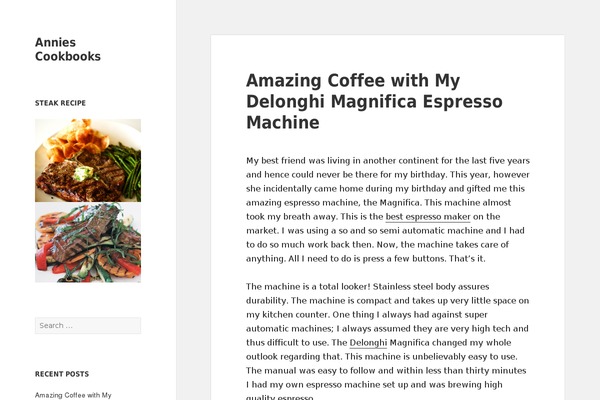 Twenty Fifteen theme site design template sample