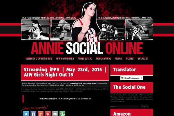 anniesocialonline.com site used Anniered