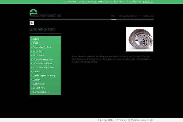 annonshuset.se site used Annonshuset