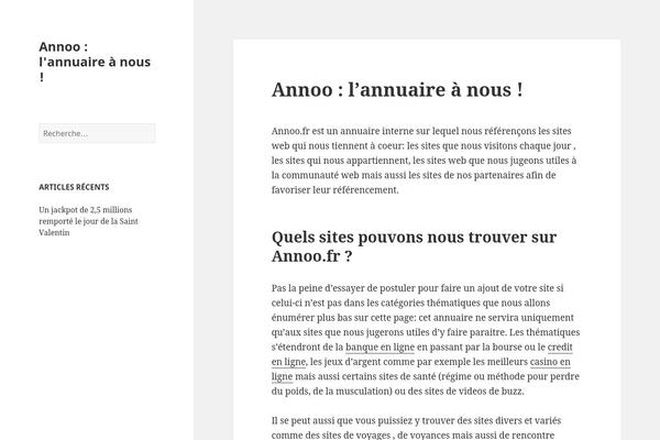 WordPress website example screenshot