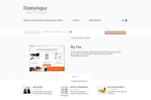 domotiquefrance WordPress theme, websites list used domotiquefrance theme domotiquefrance theme websites examples