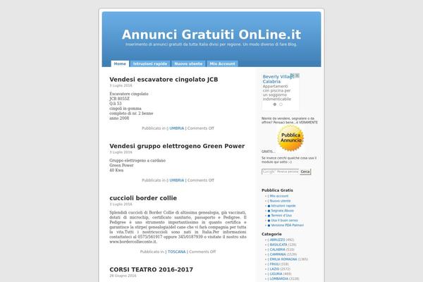 Default theme site design template sample