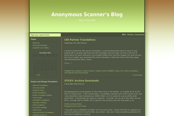 anonymous-scanner.net site used Greening