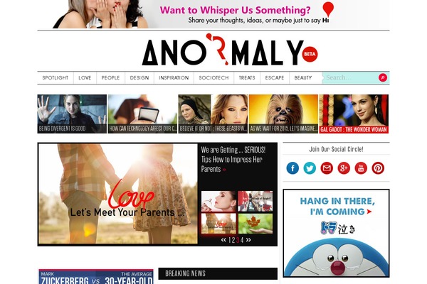 anormaly.com site used Beauty-desktop