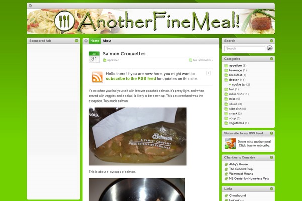 anotherfinemeal.com site used I3theme-1-6-grassygreen