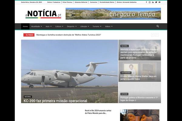 anoticia.pt site used Newspaper