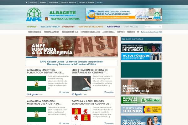 anpe-albacete.com site used Legatus Theme