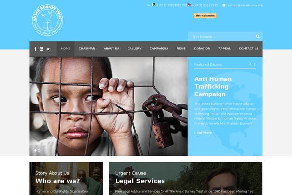 ansarburney.org site used Ansarburneytrust