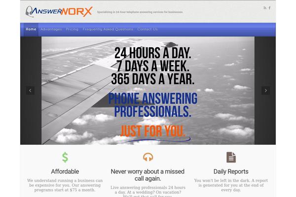 evolve theme site design template sample
