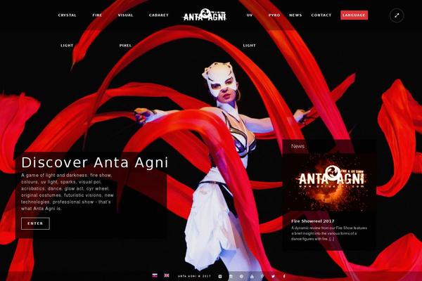 Kinetika theme site design template sample