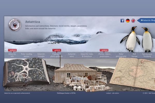 antarktis theme websites examples