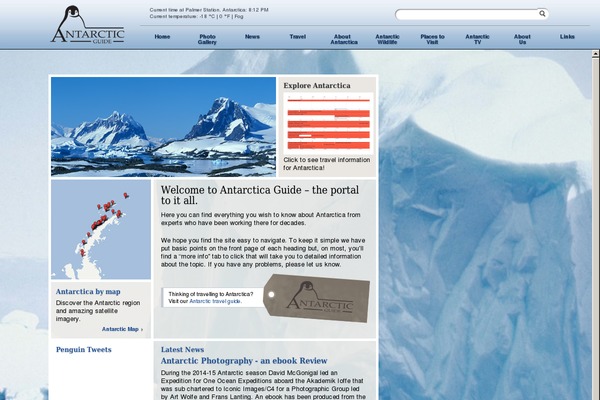 antarcticguide.com site used Antarcticguide