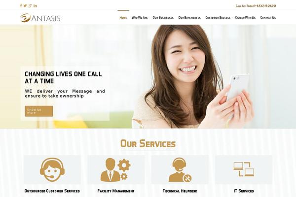 WordPress website example screenshot
