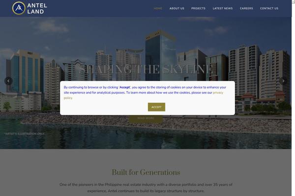 WordPress website example screenshot