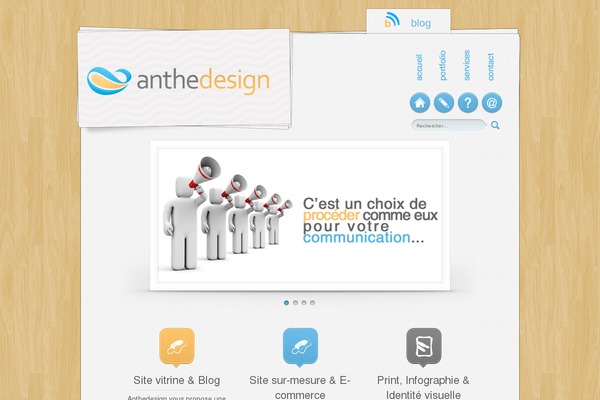 anthedesign.fr site used Starter-template